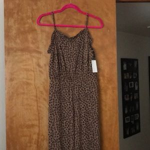 CeCe Animal Print wide leg Jumper